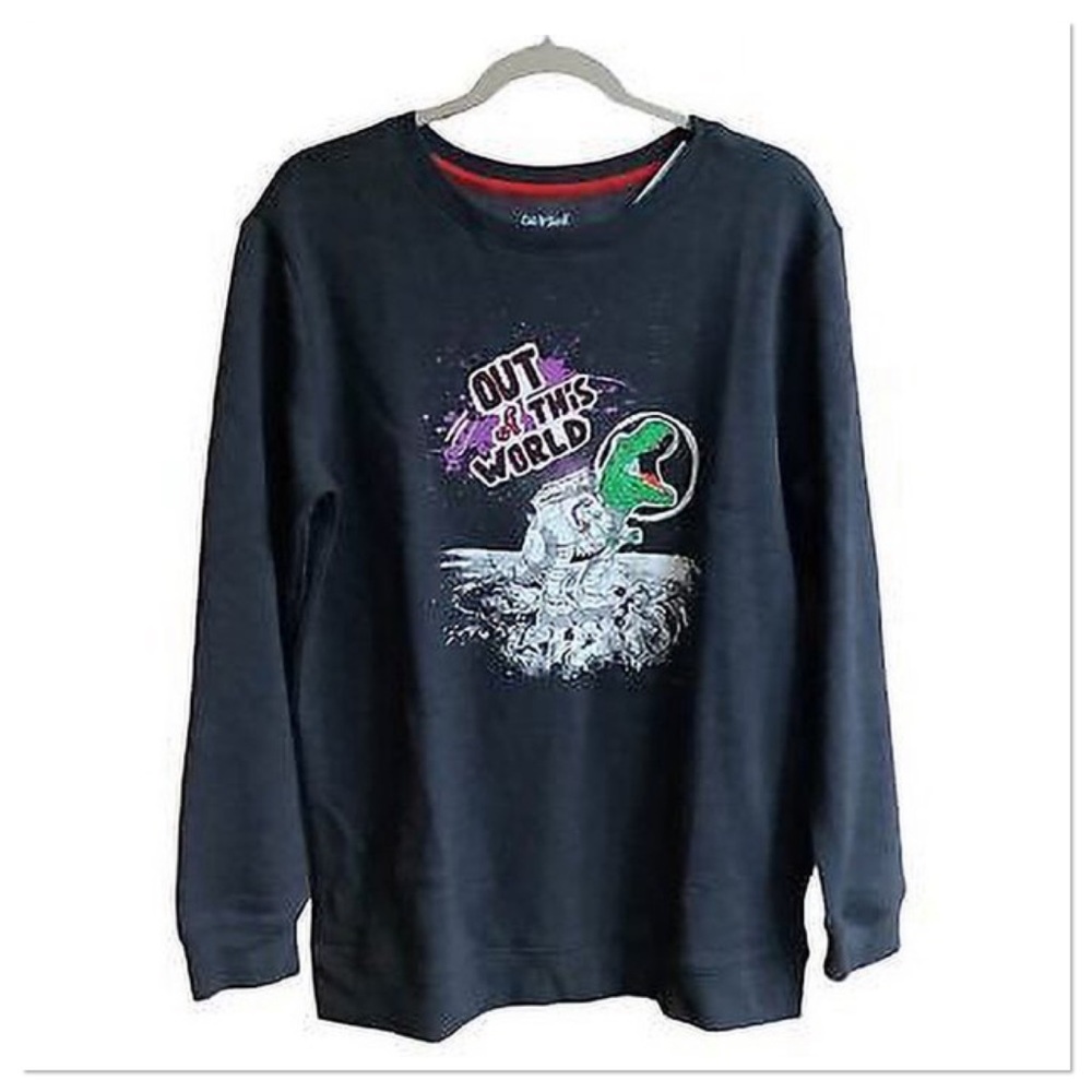 Boys Out Of This World Pullover Fleece Sweatshirt Long Sleeve Cat & Jack Husky